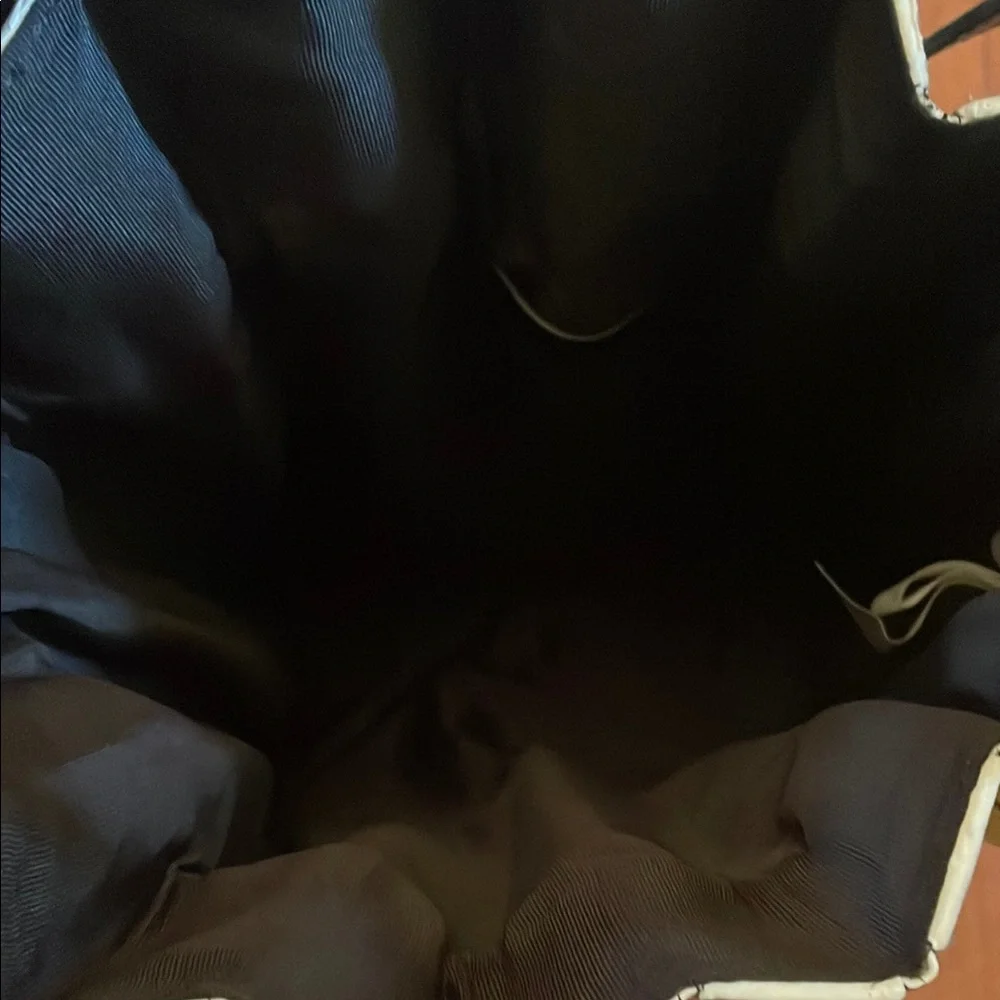 Zara Black and Cream Tote Bag - Picture 4 of 7